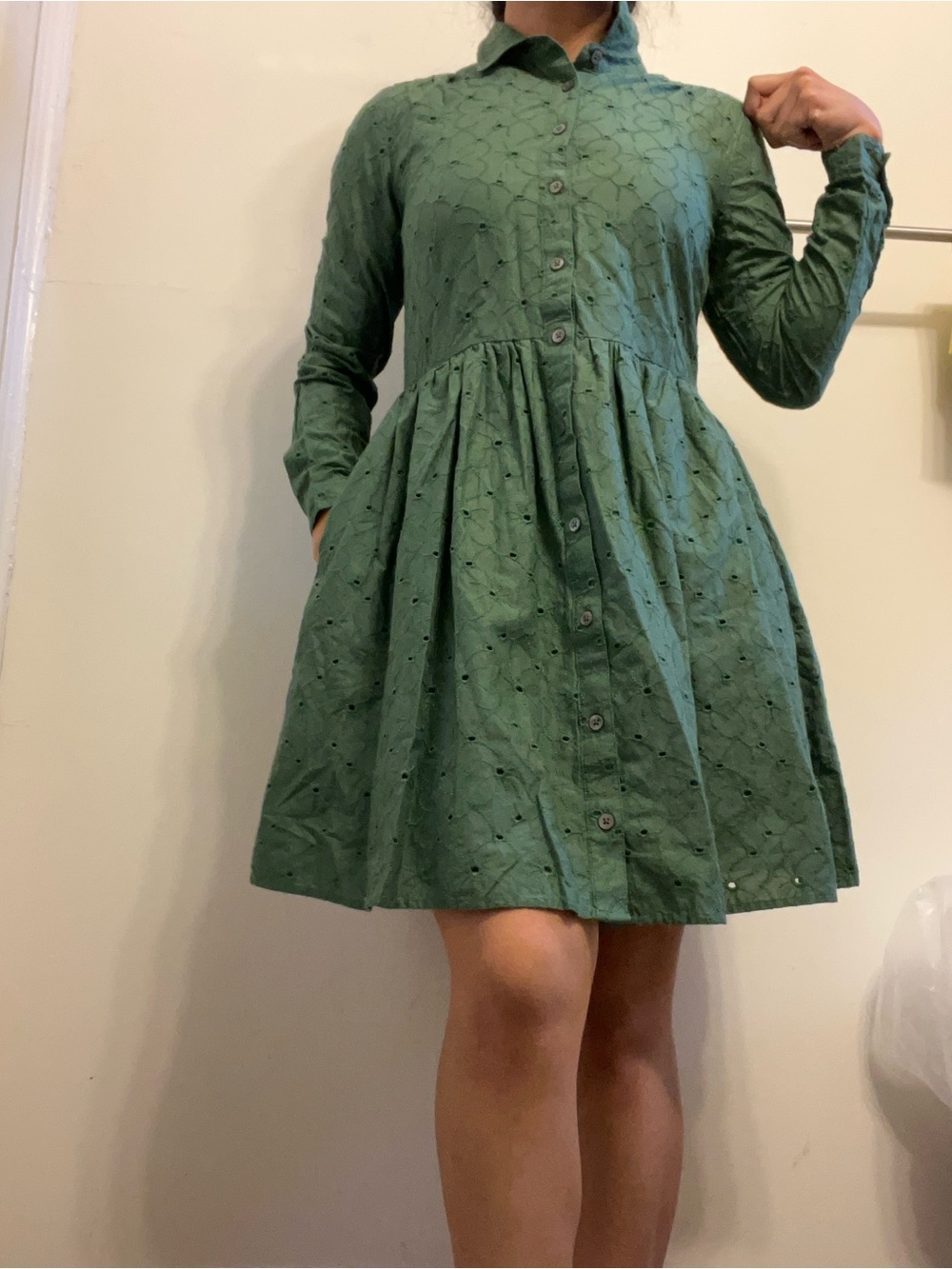 AG26 J. Crew Eyelet Mini Dress